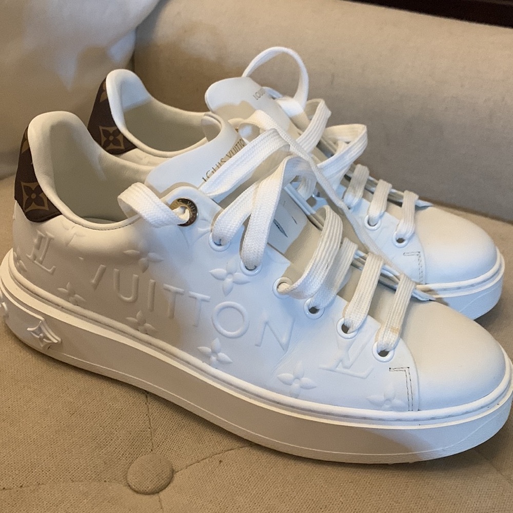 louis vuitton time out sneaker white 38 - Picture 4 of 7